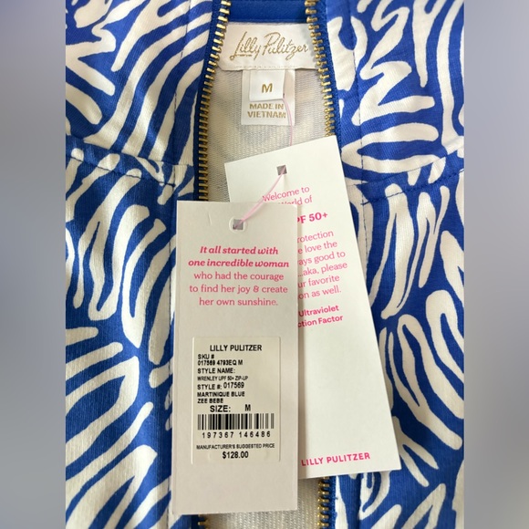 Lilly Pulitzer Wrenley UPF 50 Zip Up Sweatshirt - Picture 3 of 12